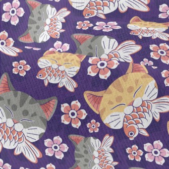 Japanese Goldfish Striped Cat Modern Jersey