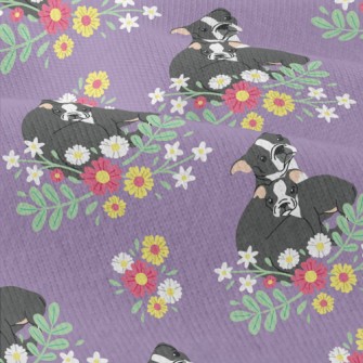 Colorful Flowers French Bulldo Modern Jersey