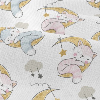 Cat Sleeping On The Moon Modern Jersey