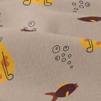 Dazed Cat And Fish Modern Jersey