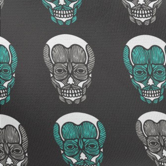 Horror Human Skull Pongee