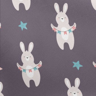 Rabbit Holding A Hanging Flag Pongee