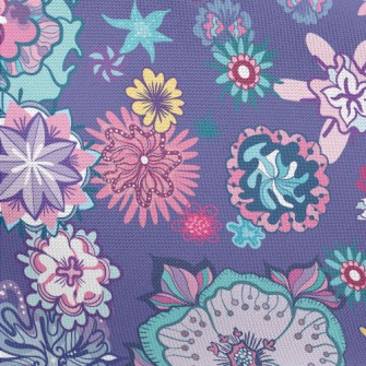 Gorgeous Changing Flowers Pongee