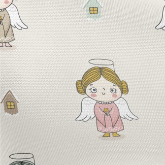Cute Angel House Pongee