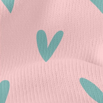 Small Green Heart Stretch Jersey