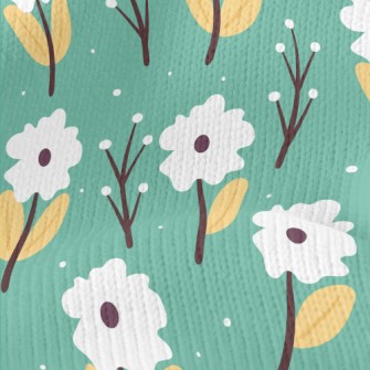 Small White Flowers In The Sno Stretch Jersey