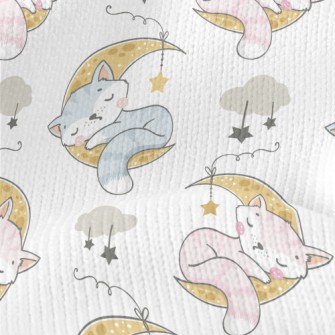Cat Sleeping On The Moon Stretch Jersey
