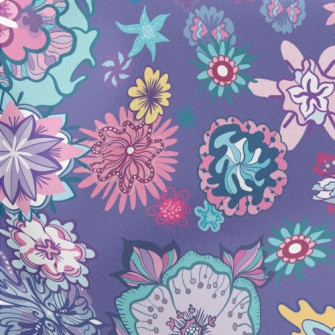 Gorgeous Changing Flowers Lightweight Cotton Poplin