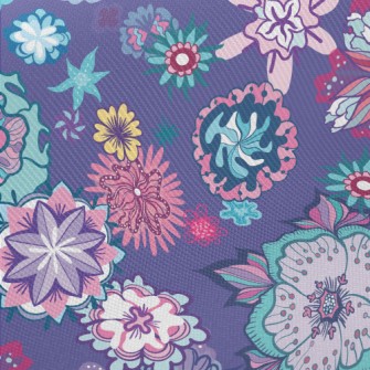 Gorgeous Changing Flowers Midweight Cotton Poplin