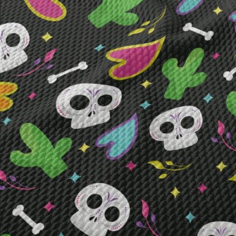 Cactus Skull Bones Birdseye Piqué