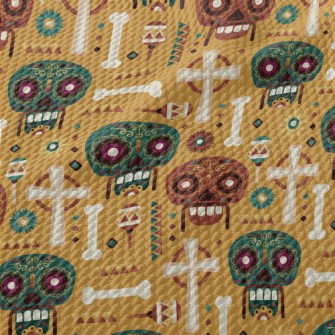 Horror Face Skull Birdseye Piqué