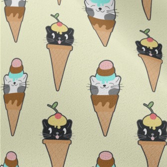 Cat Shaped Ice Cream Chiffon