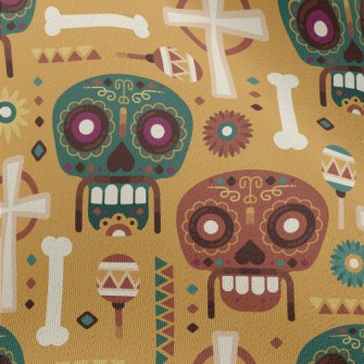 Horror Face Skull Chiffon