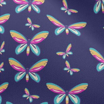 Rainbow Hues Butterfly Chiffon