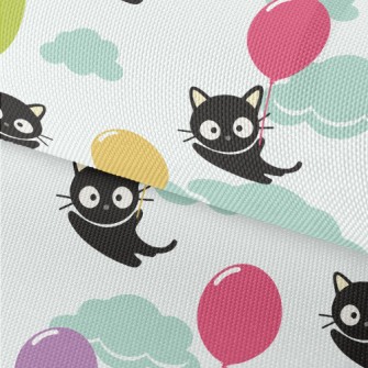 Flying Balloon Black Cat Waterproof Oxford