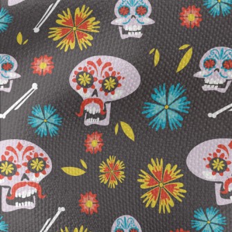 Painted Bearded Skull Waterproof Canvas
