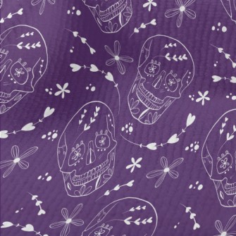 Flower Painted Skull Terry