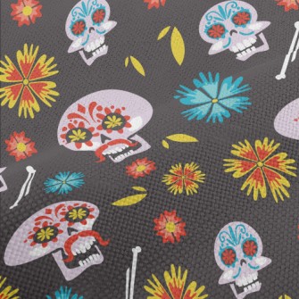 Painted Bearded Skull Performance Linen