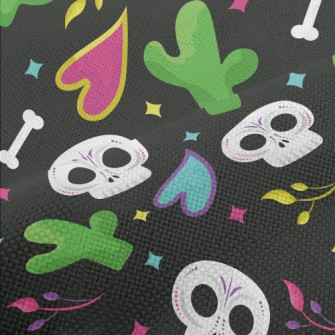 Cactus Skull Bones Performance Linen