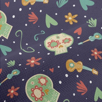 Flower Skull Heart Performance Linen