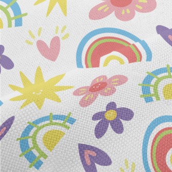 Cartoon Flowers And Stars Performance Linen