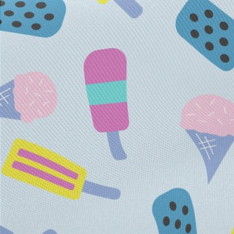 Summer Popsicle Ice Cream Twill