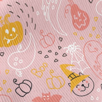 Halloween Pumpkin Cat Ghost Standard Corduroy
