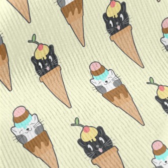 Cat Shaped Ice Cream Standard Corduroy
