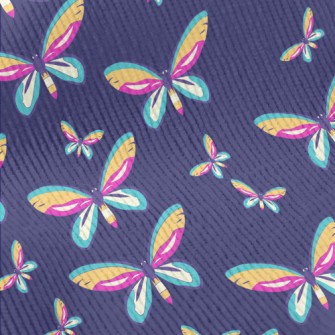 Rainbow Hues Butterfly Standard Corduroy