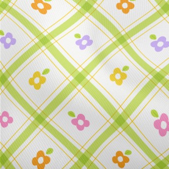 Staggered Lattice Flowers Dobby