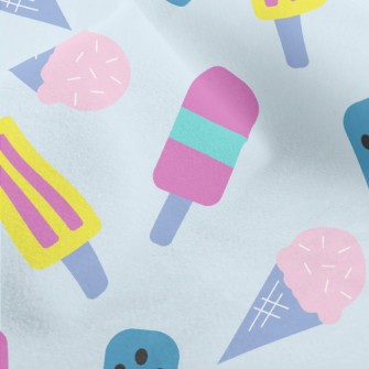 Summer Popsicle Ice Cream Micro Fleece