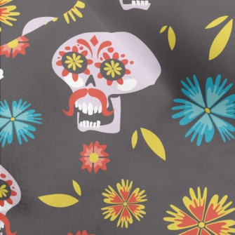 Painted Bearded Skull Micro Fleece