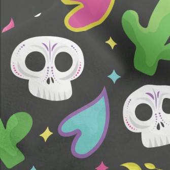 Cactus Skull Bones Micro Fleece