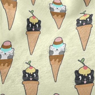 Cat Shaped Ice Cream Minky
