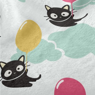 Flying Balloon Black Cat Minky