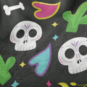 Cactus Skull Bones Minky