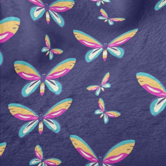 Rainbow Hues Butterfly Minky