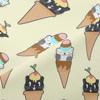 Cat Shaped Ice Cream Piqué