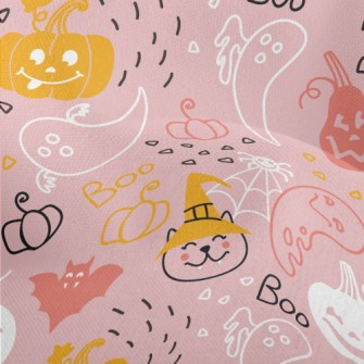 Halloween Pumpkin Cat Ghost Lightweight Performance Linen