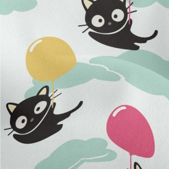 Flying Balloon Black Cat Lightweight Performance Linen