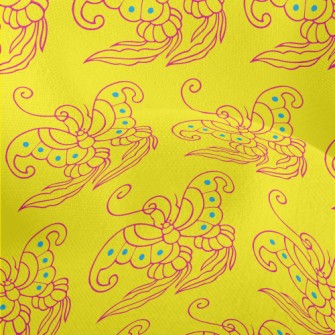 Ancient Butterflies Lightweight Performance Linen