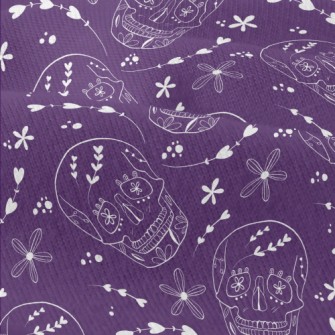 Flower Painted Skull Modern Jersey
