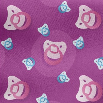 Baby Loves Pacifier Jersey Backed Fleece