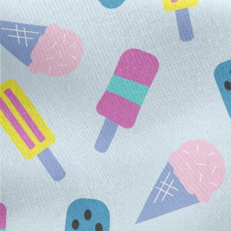 Summer Popsicle Ice Cream Jersey Backed Fleece