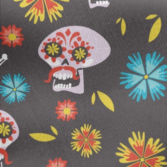 Painted Bearded Skull Jersey Backed Fleece