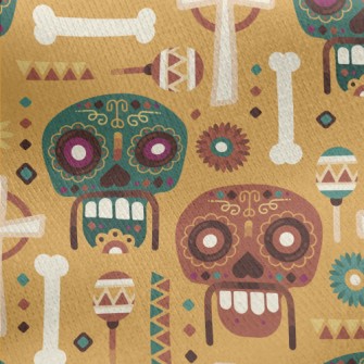 Horror Face Skull Jersey Backed Fleece