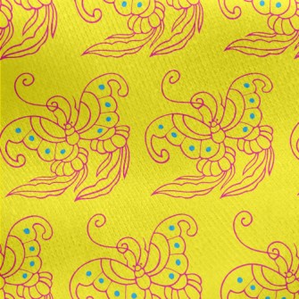 Ancient Butterflies Jersey Backed Fleece