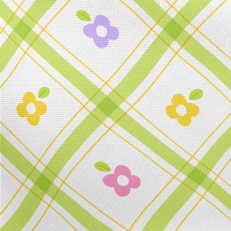 Staggered Lattice Flowers Pongee