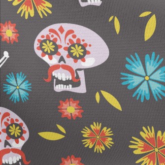 Painted Bearded Skull Pongee