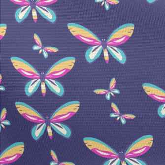 Rainbow Hues Butterfly Pongee